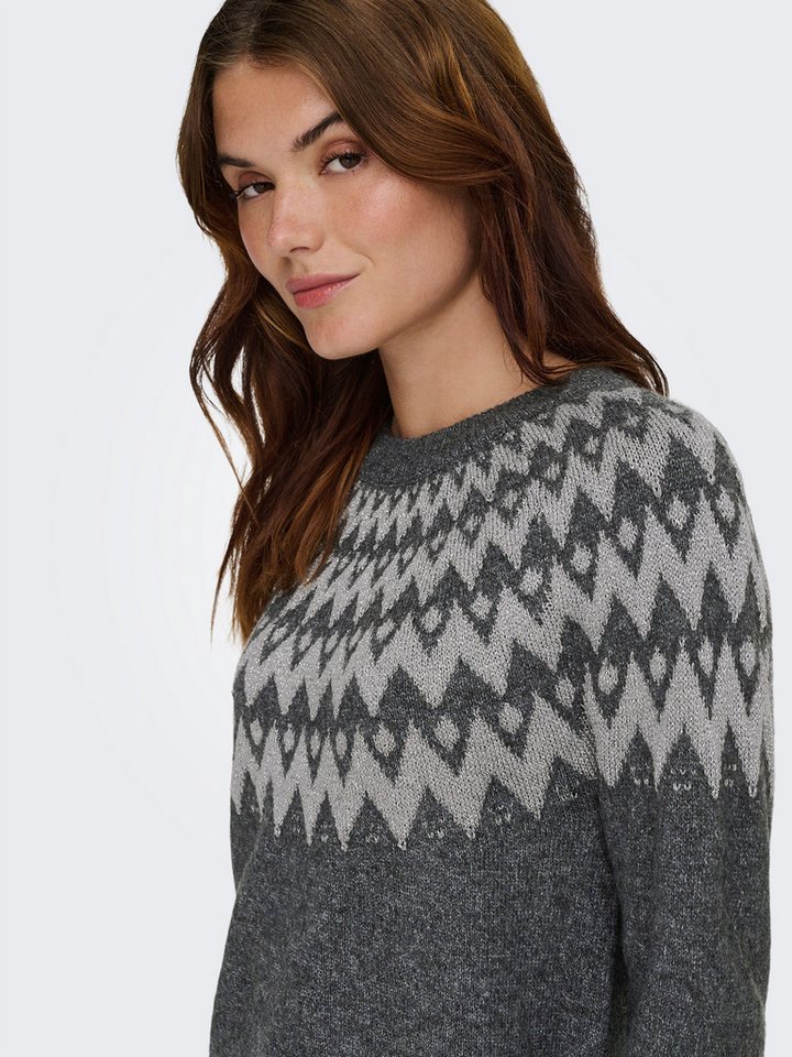 ONLY Strickpullover ONLFRY LS JQ GLITTER O-NECK CC KNT – Bild 3 von 5