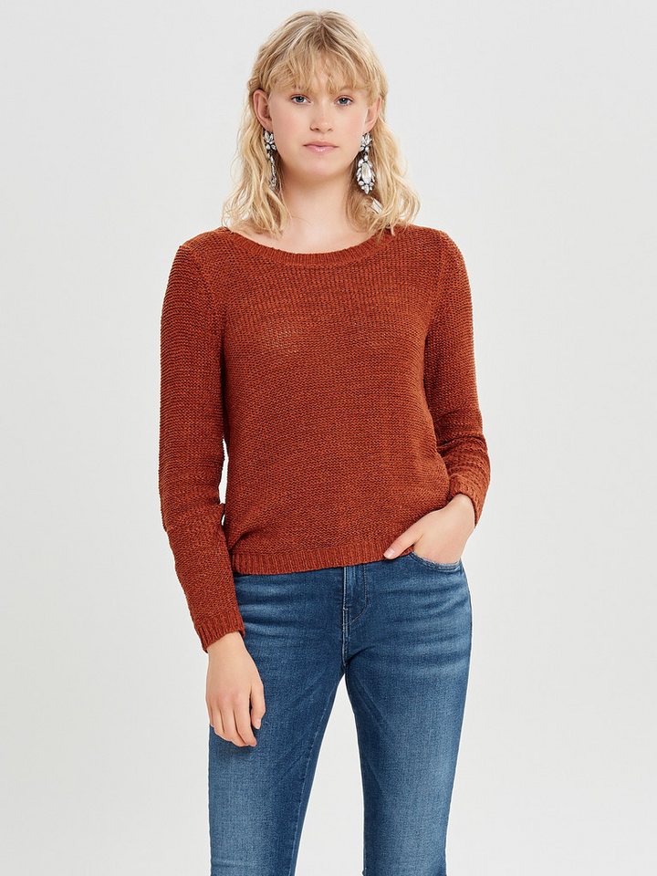 ONLY Strickpullover ONLGEENA XO L/S PULLOVER KNT NOOS Materialmix, regular fit – Bild 2 von 5
