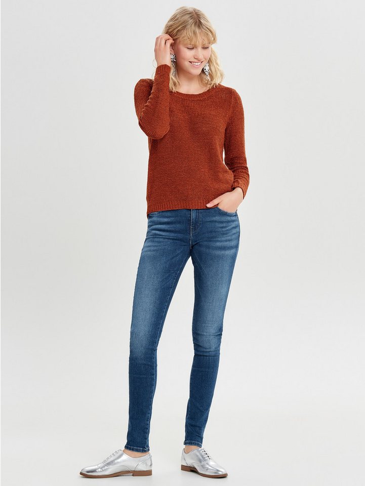 ONLY Strickpullover ONLGEENA XO L/S PULLOVER KNT NOOS Materialmix, regular fit – Bild 3 von 5