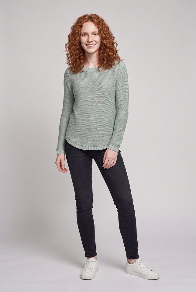 ONLY Strickpullover ONLGEENA XO L/S PULLOVER KNT NOOS Materialmix, regular fit – Bild 4 von 5