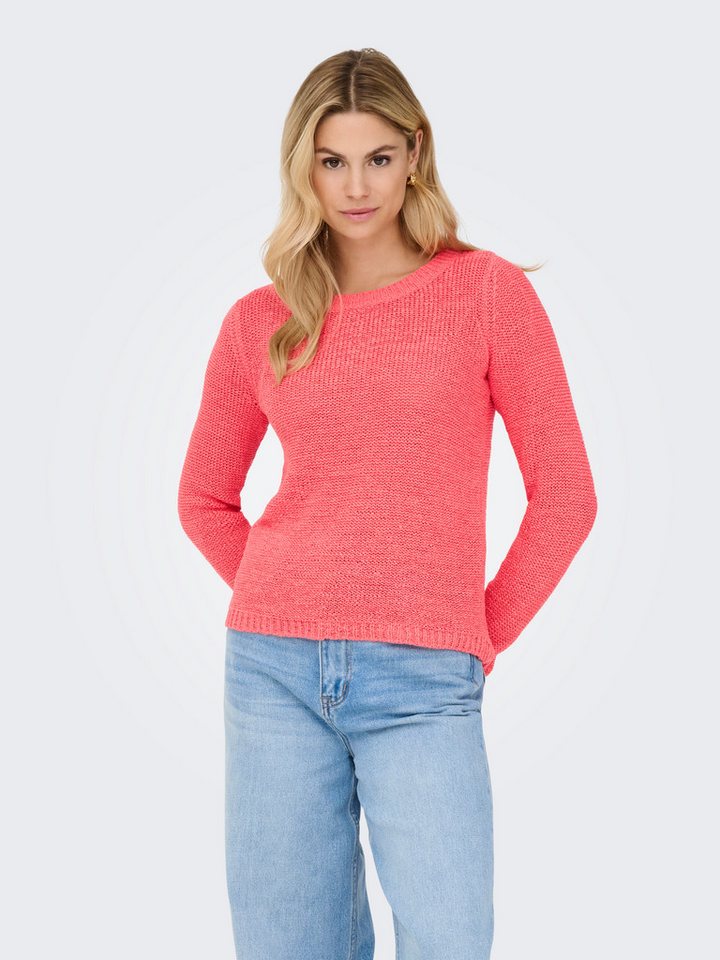 ONLY Strickpullover ONLGEENA XO L/S PULLOVER KNT NOOS Materialmix, regular fit – Bild 2 von 5