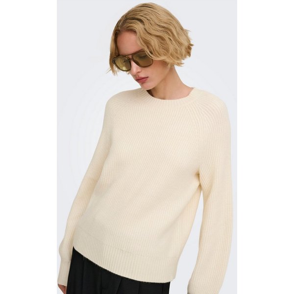 ONLY Strickpullover ONLIDA LS RIB O-NECK CS KNT Viskosemischung