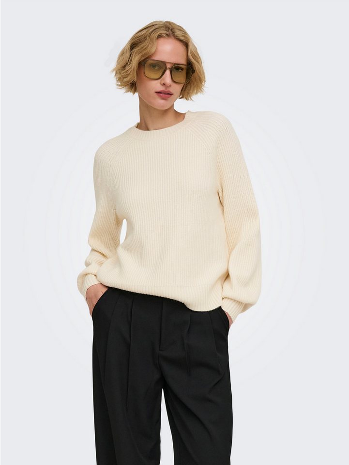 ONLY Strickpullover ONLIDA LS RIB O-NECK CS KNT Viskosemischung – Bild 2 von 5