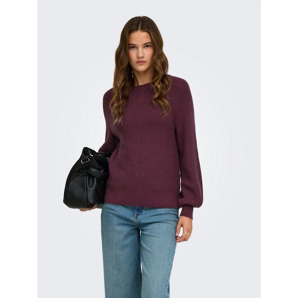 ONLY Strickpullover ONLIDA LS RIB O-NECK CS KNT Viskosemischung