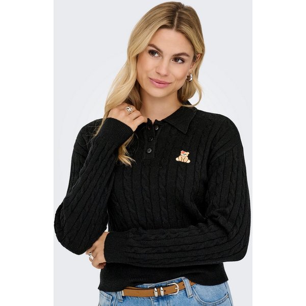 ONLY Strickpullover ONLKATIA LS CABLE POLO CC KNT
