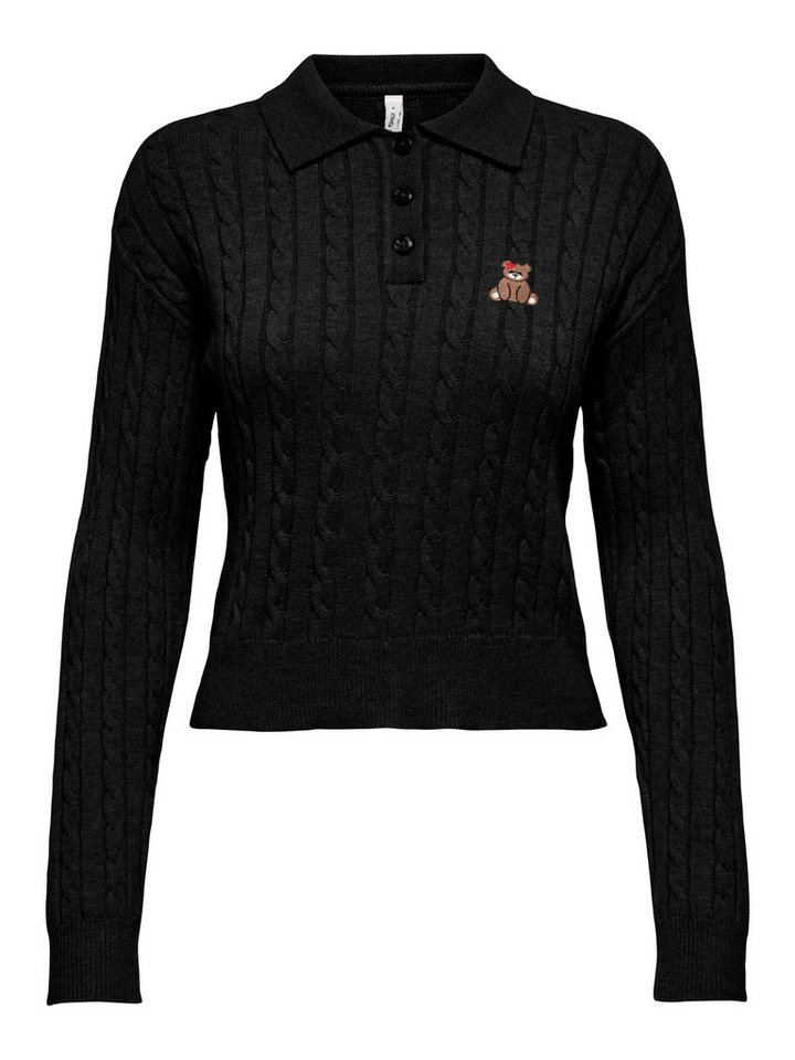 ONLY Strickpullover ONLKATIA LS CABLE POLO CC KNT – Bild 5 von 5