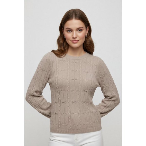 ONLY Strickpullover ONLKATIA LS STRUCTURE O-NECK PULL CC KNT