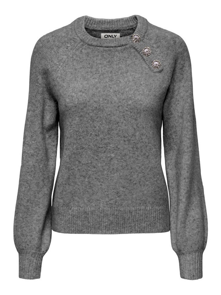 ONLY Strickpullover ONLLAUREN LIFE LS O-NECK BUTTON KNT – Bild 3 von 4