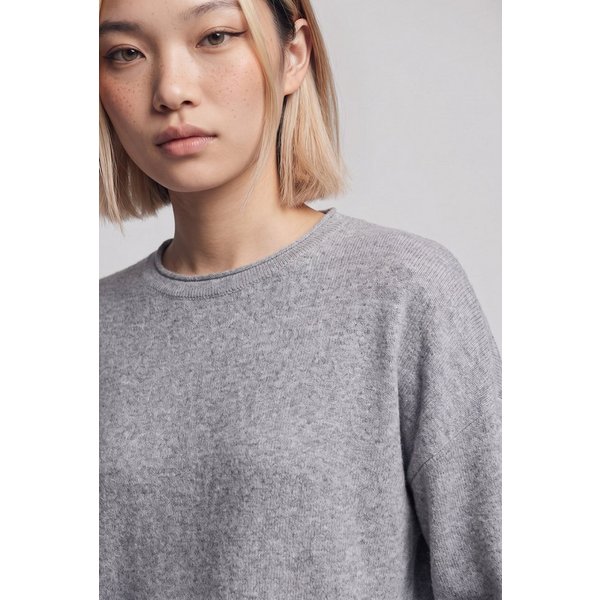 ONLY Strickpullover ONLLOYAL AMALIO LIFE LS O-NECK KNT NOOS Materialmix