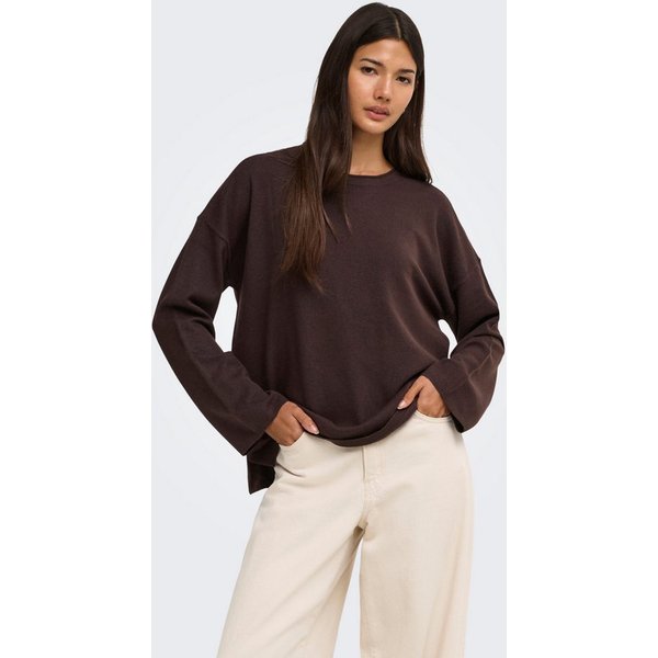 ONLY Strickpullover ONLLOYAL AMALIO LIFE LS O-NECK KNT NOOS Materialmix