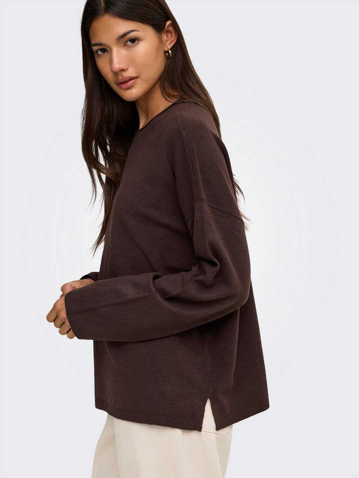 ONLY Strickpullover ONLLOYAL AMALIO LIFE LS O-NECK KNT NOOS Materialmix – Bild 2 von 5