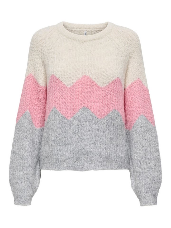 ONLY Strickpullover ONLMAE LIFE LS ZIGZAG O-NECK KNT – Bild 2 von 3