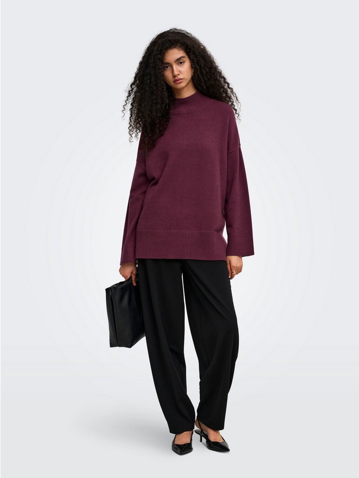 ONLY Strickpullover ONLMARY LS HIGH NECK SLIT KNT NOOS Viskosemischung, regular fit – Bild 4 von 5