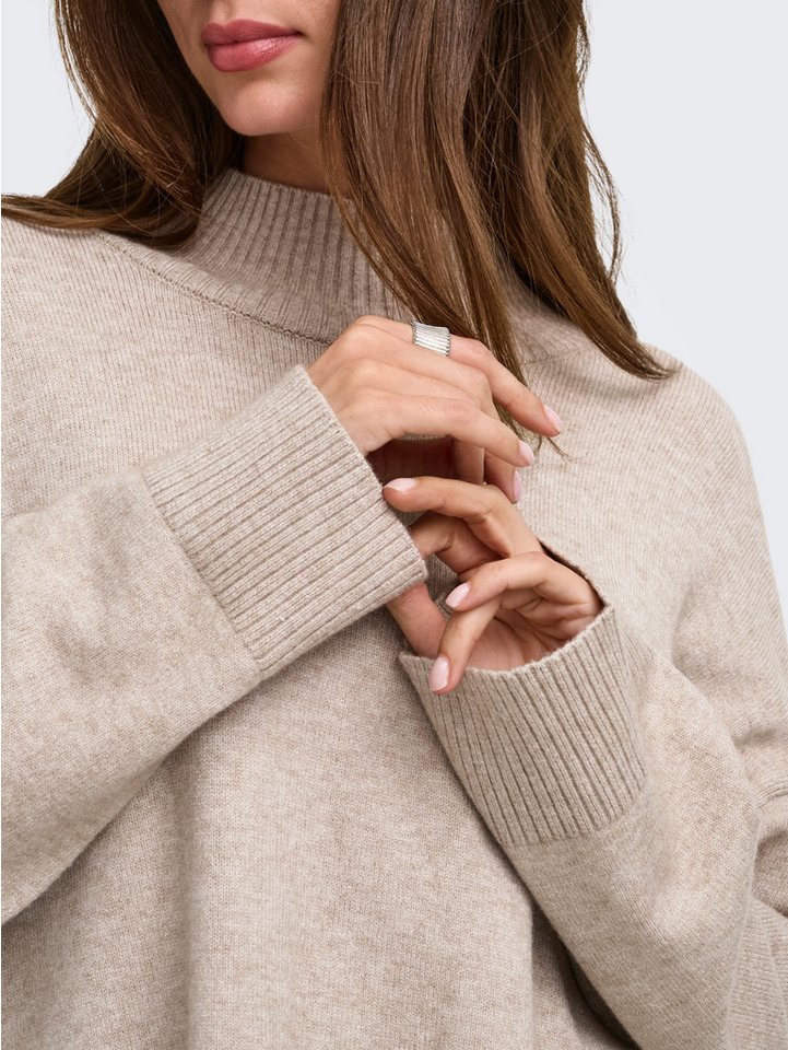ONLY Strickpullover ONLMARY LS HIGH NECK SLIT KNT NOOS Viskosemischung, regular fit – Bild 3 von 5