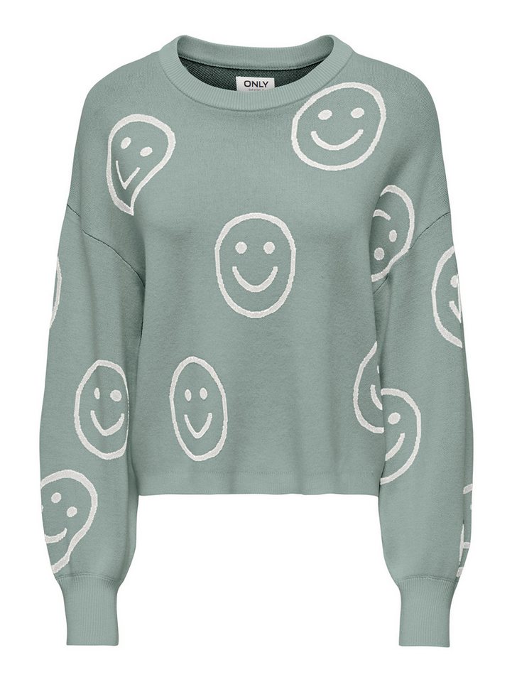 ONLY Strickpullover ONLMONTANA LS JQ O-NECK CC KNT mit Rippbündchen – Bild 2 von 3