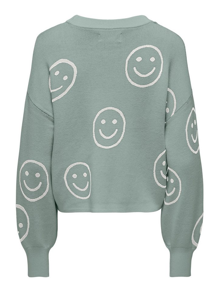 ONLY Strickpullover ONLMONTANA LS JQ O-NECK CC KNT mit Rippbündchen – Bild 3 von 3