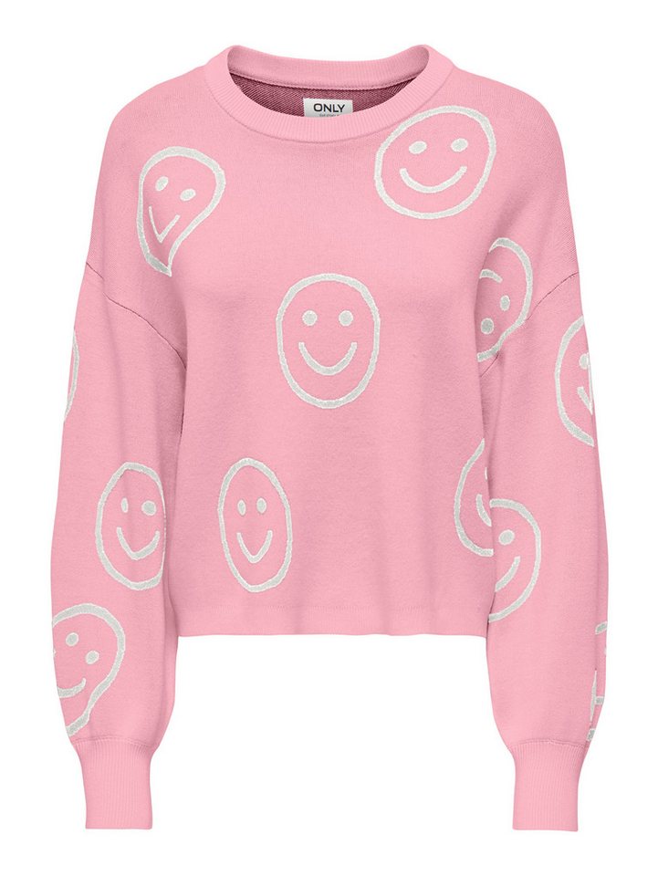 ONLY Strickpullover ONLMONTANA LS JQ O-NECK CC KNT mit Rippbündchen – Bild 2 von 3