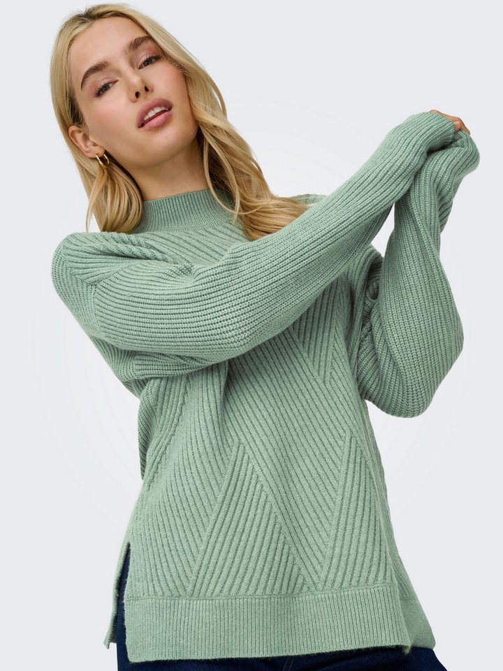 ONLY Strickpullover ONLNELI LS HIGHNECK RIB PULLOVER EX KNT – Bild 3 von 5