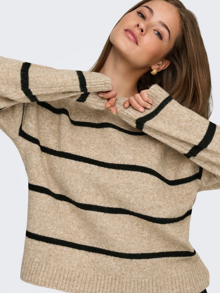 ONLY Strickpullover ONLOXFORD LIFE LS STRIPE O-NECK KNT – Bild 3 von 5