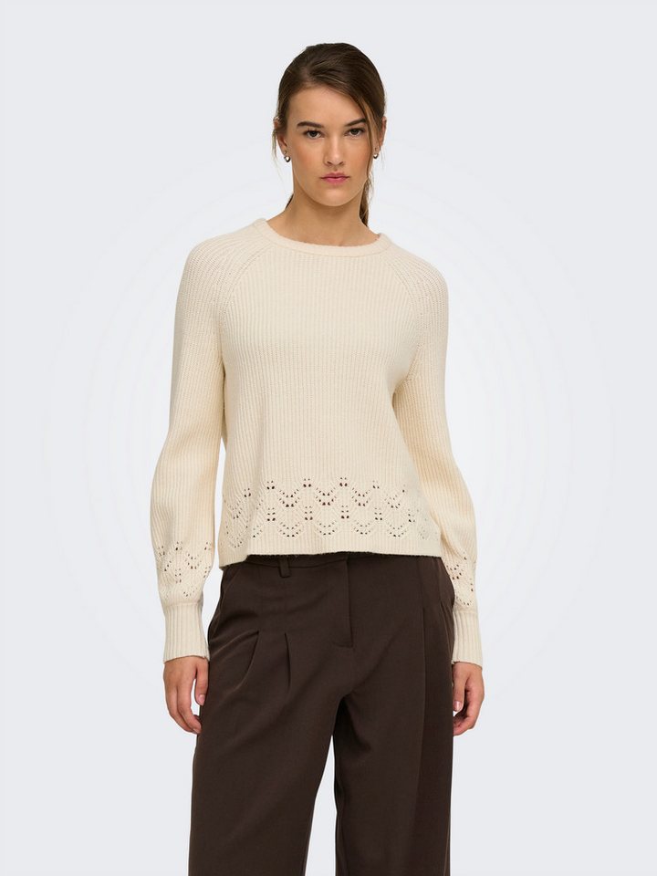 ONLY Strickpullover ONLPRINCESS LS O-NECK DETAIL KNT Viskosemischung, regular fit – Bild 2 von 5