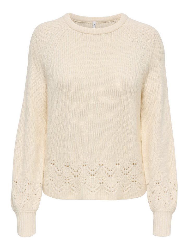 ONLY Strickpullover ONLPRINCESS LS O-NECK DETAIL KNT Viskosemischung, regular fit – Bild 5 von 5