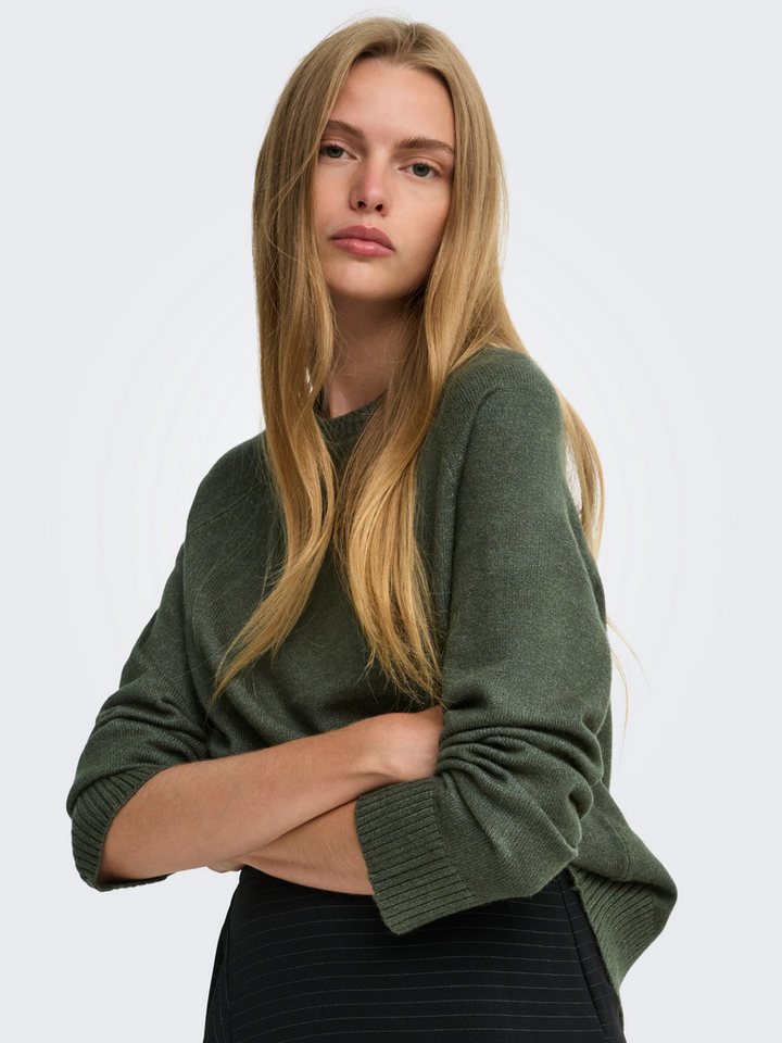 ONLY Strickpullover ONLPRINCESS LS O-NECK RAGLAN KNT NOOS Viskosemischung, regular fit – Bild 3 von 5