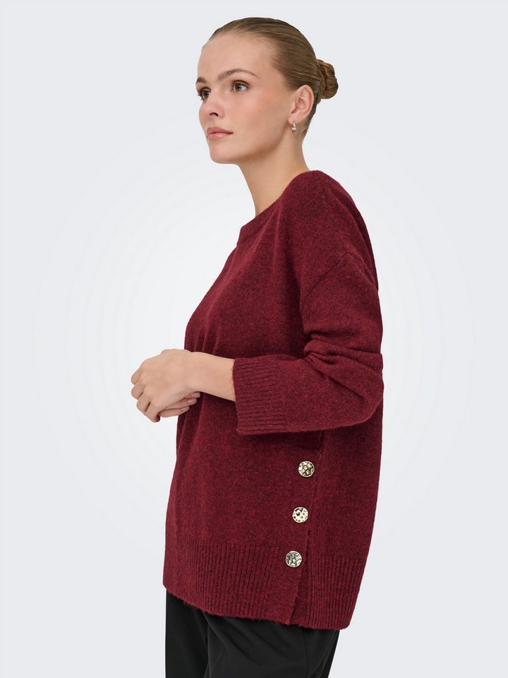 ONLY Strickpullover ONLRENE LIFE LS BUTTON O-NECK CC KNT – Bild 2 von 5