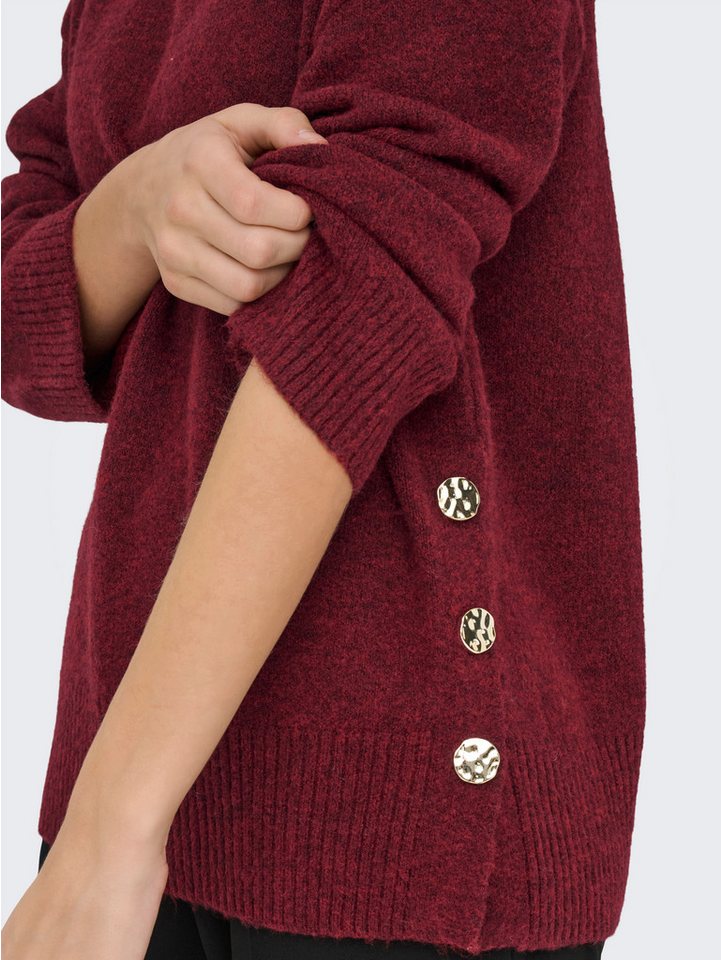 ONLY Strickpullover ONLRENE LIFE LS BUTTON O-NECK CC KNT – Bild 3 von 5