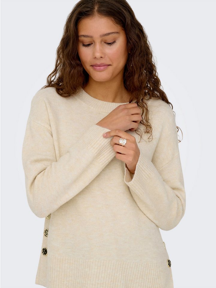 ONLY Strickpullover ONLRENE LIFE LS BUTTON O-NECK CC KNT – Bild 3 von 5