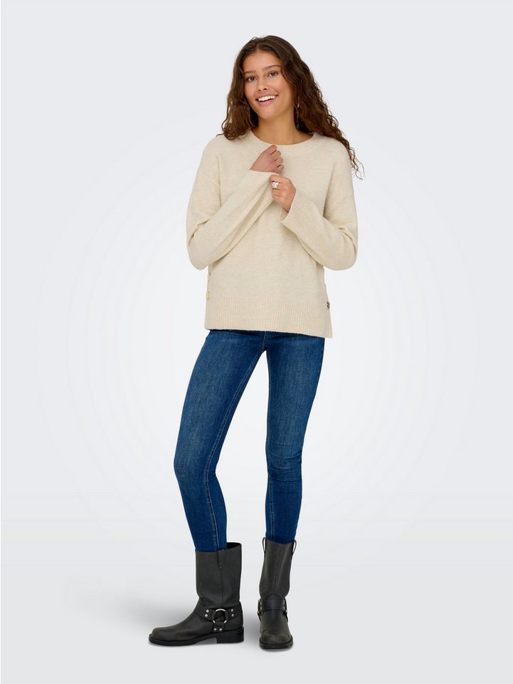 ONLY Strickpullover ONLRENE LIFE LS BUTTON O-NECK CC KNT – Bild 4 von 5