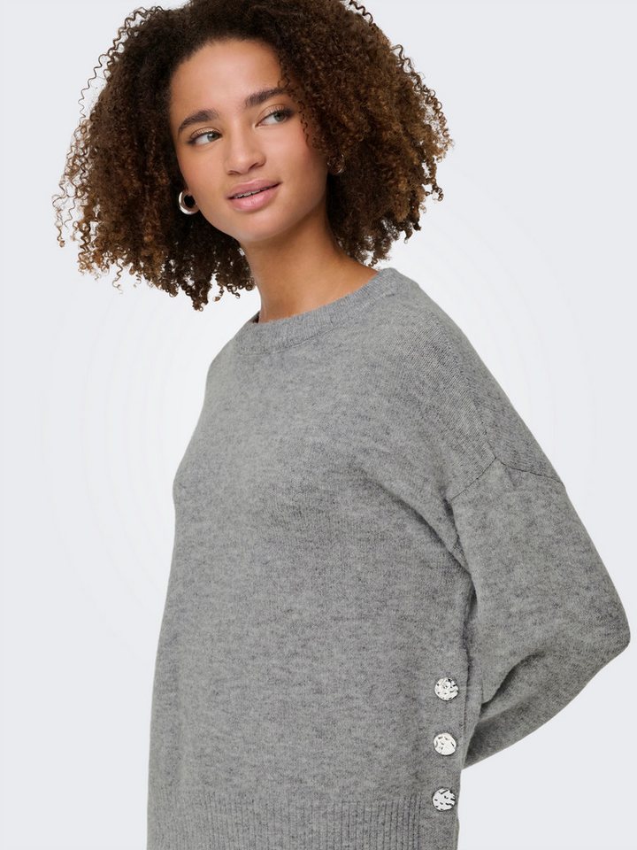 ONLY Strickpullover ONLRENE LIFE LS BUTTON O-NECK CC KNT – Bild 3 von 5