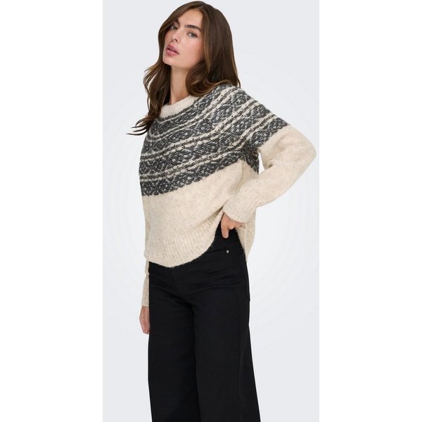ONLY Strickpullover ONLSIDONA LIFE LS JQ O-NECK KNT