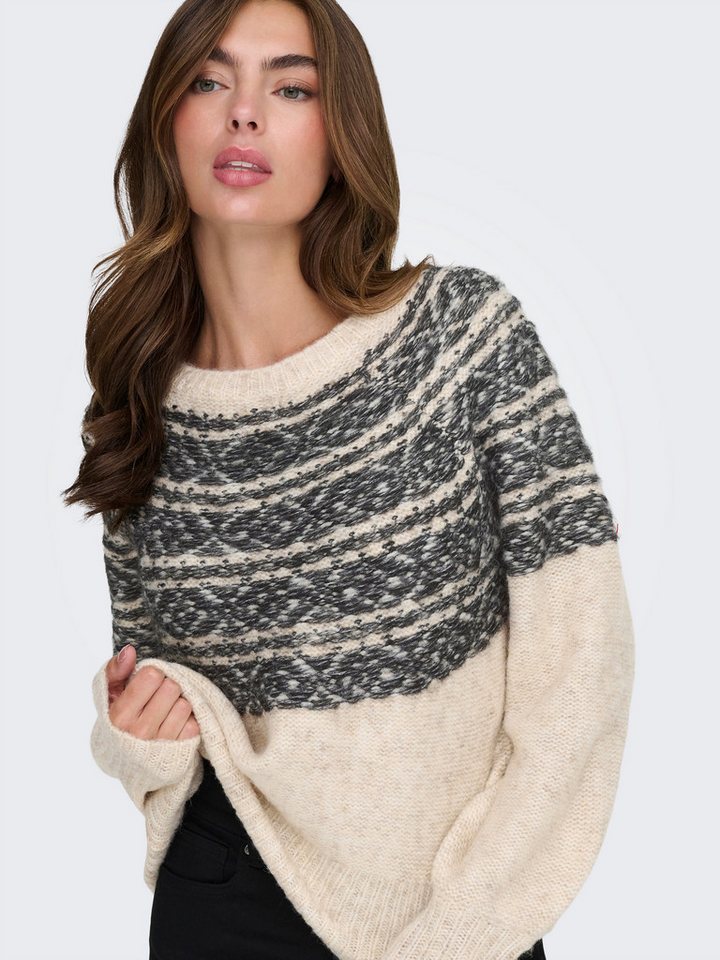 ONLY Strickpullover ONLSIDONA LIFE LS JQ O-NECK KNT – Bild 2 von 5