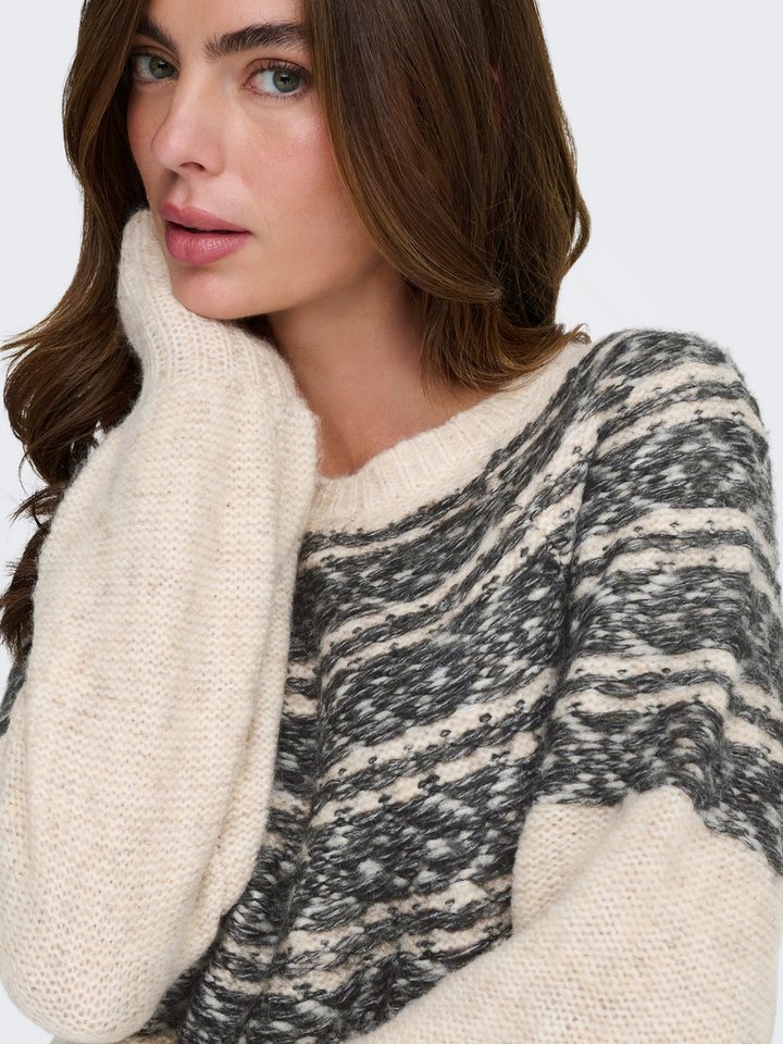 ONLY Strickpullover ONLSIDONA LIFE LS JQ O-NECK KNT – Bild 3 von 5