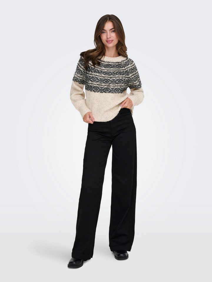 ONLY Strickpullover ONLSIDONA LIFE LS JQ O-NECK KNT – Bild 4 von 5