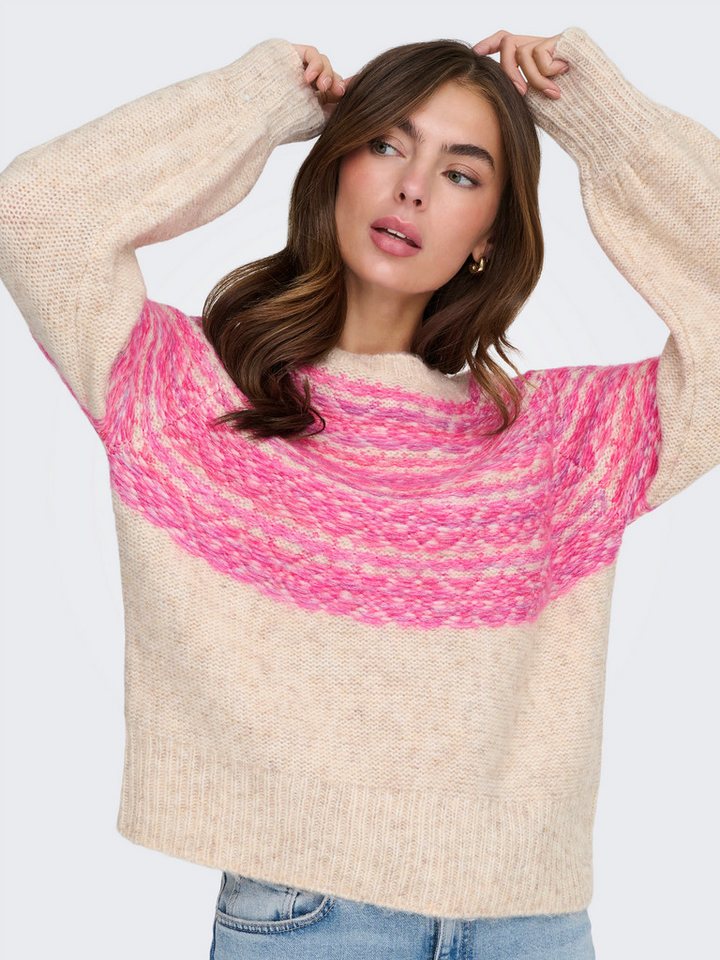 ONLY Strickpullover ONLSIDONA LIFE LS JQ O-NECK KNT – Bild 2 von 5