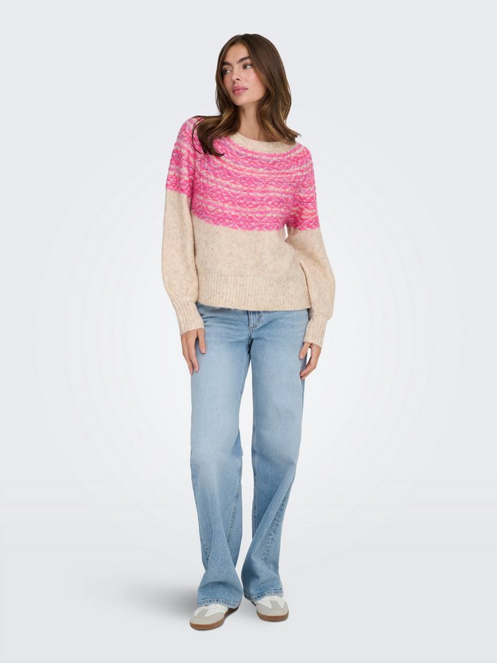 ONLY Strickpullover ONLSIDONA LIFE LS JQ O-NECK KNT – Bild 4 von 5