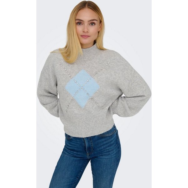 ONLY Strickpullover ONLWAKEFIELD LIFE LS BLING HIGHNECK KNT