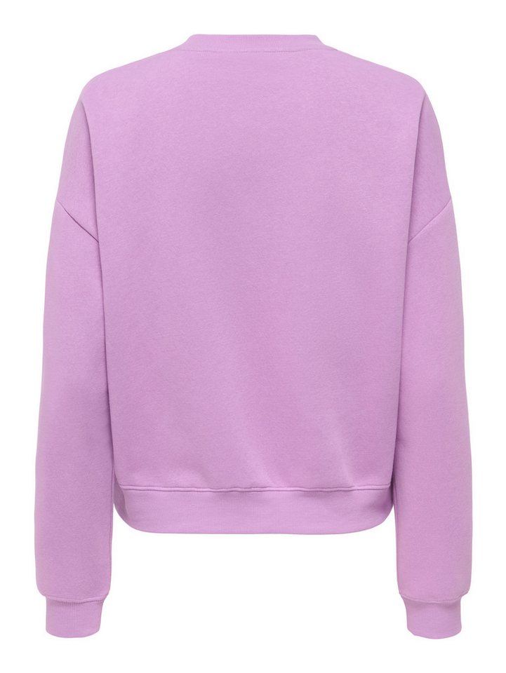 ONLY Sweatshirt ONLSWEAT L/S CREW OVERSIZE SWT Baumwollmischung, loose fit, Rundhals – Bild 3 von 5