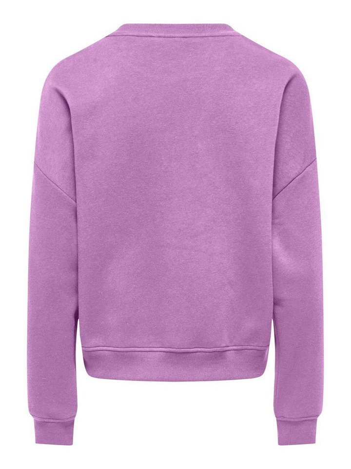 ONLY Sweatshirt ONLSWEAT L/S CREW OVERSIZE SWT Baumwollmischung, loose fit, Rundhals – Bild 4 von 5