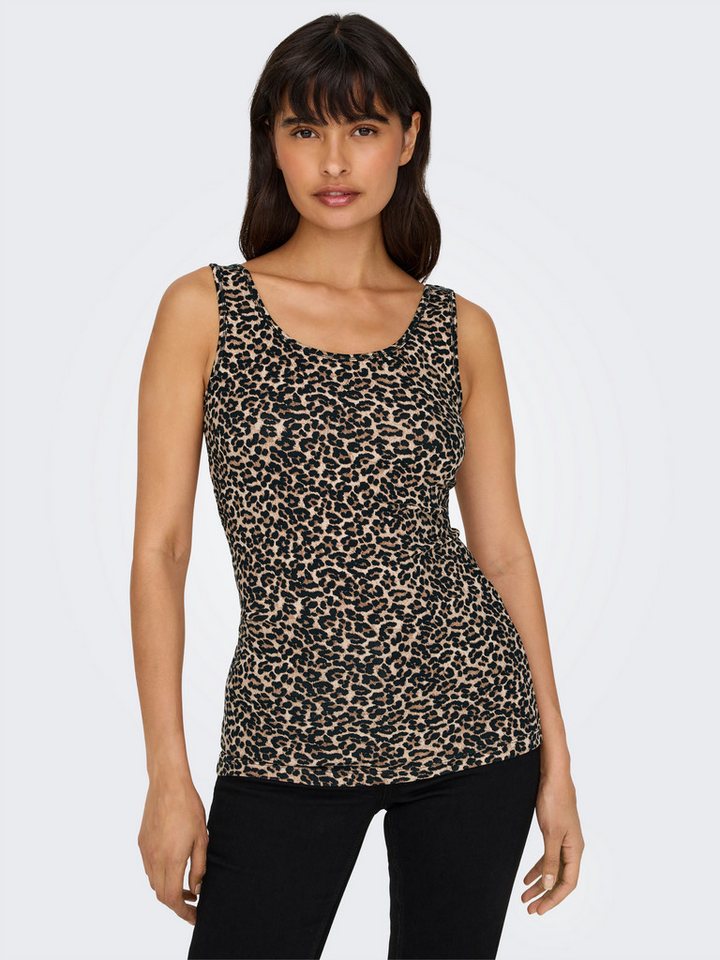ONLY Tanktop ONLLIVE – Tanktops im Doppelpack mit Stretchkomfort (Set, 2-tlg) modisch, Jersey, slim fit, Baumwollmischung, Rundhals – Bild 3 von 5