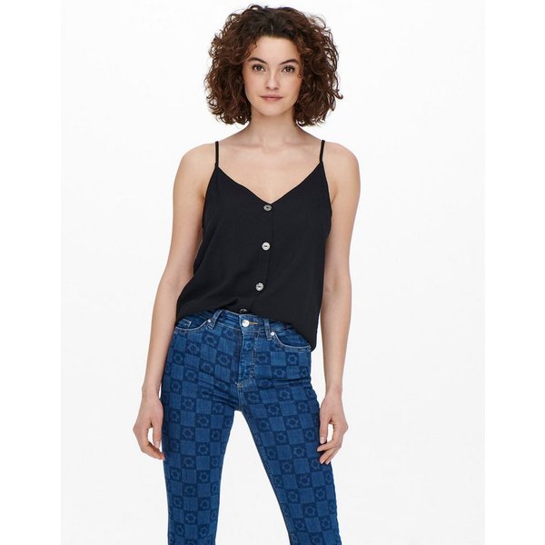 ONLY Trägertop ONLNELLY LIFE BUTTON SINGLET SOLID NOOS