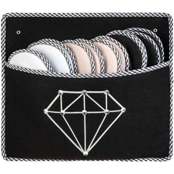 ONVAYA ABS Gästepantoffel, Diamant, 6er Set, Antirutsch, Filz Hausschuh
