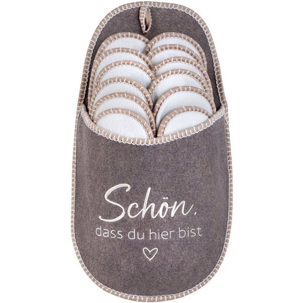 ONVAYA ABS Gästepantoffel, Schön, dass du hier bist, 6er Set Pantoffel