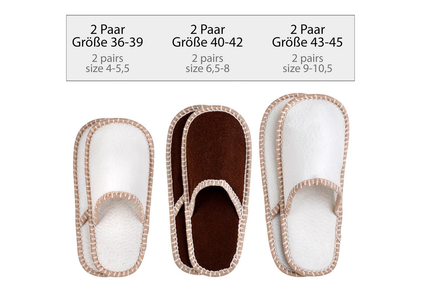 ONVAYA ABS Gästepantoffel, Waschbär, 6er Set, Antirutsch Sohle Pantoffel – Bild 3 von 5