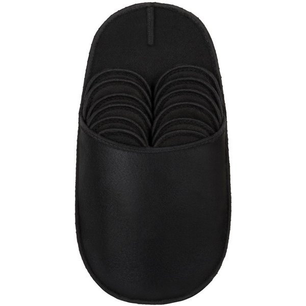 ONVAYA ABS Gästepantoffel, Schwarz, Beige, 6er Set, Antirutsch Sohle Hausschuh