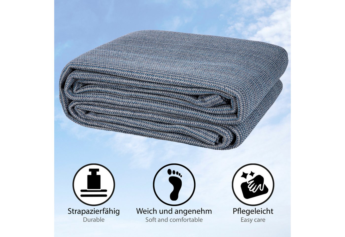 ONVAYA Outdoorteppich Vorzeltteppich, Zeltboden für Camping, Markisenteppich Wohnmobil – Bild 4 von 5