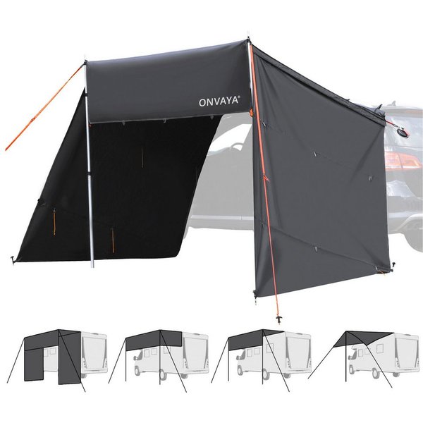 ONVAYA Sonnensegel Auto-Sonnensegel, Schutz vor Wind, Regen, Sonne, 6 Aufbauvarianten