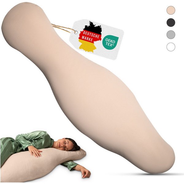 Opanoli Seitenschläferkissen ergonomisches Seitenschläferkissen - entlastet Schulter/Rücken/Hüfte