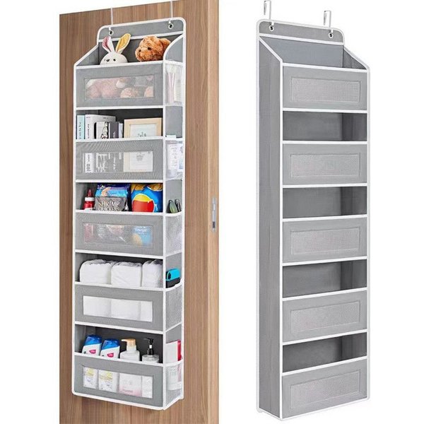 Ophy Hängeregal Hängeaufbewahrung mit 5 Netztaschen – Organizer für Tür, großes Fassungsvermögen, 5 Ebenen (Hängeregal, Taschen-Organizer)